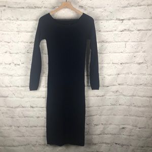 NWT ASOS Navy Blue Sweater Dress Form Fit Sz 6